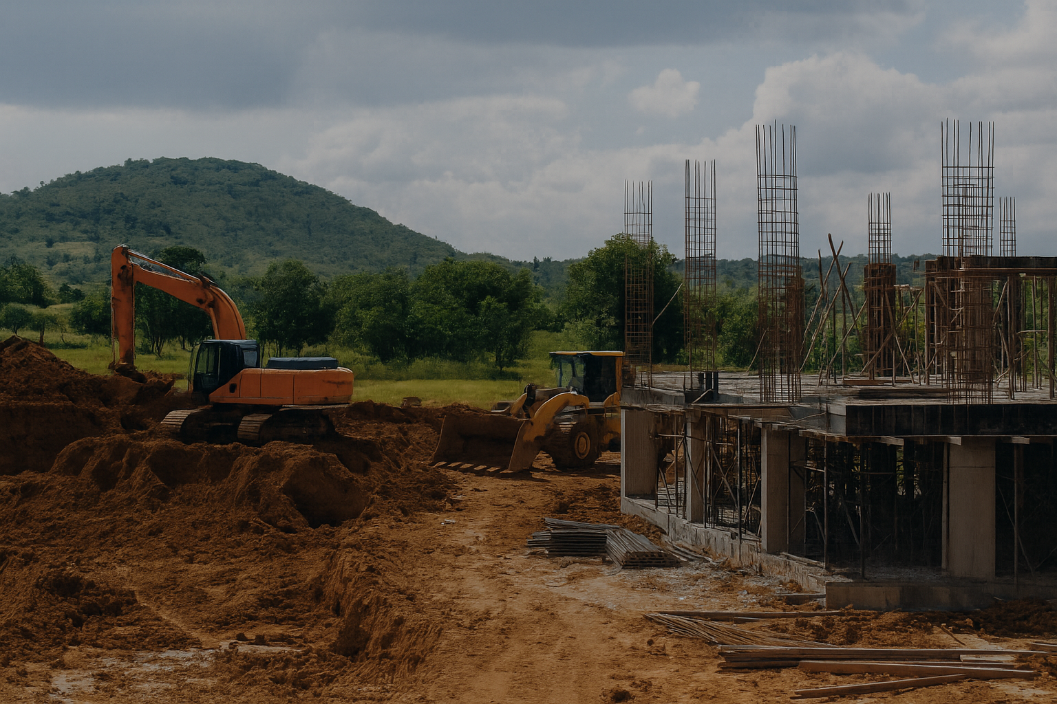 Chantier de construction BTP en Guinée Conakry